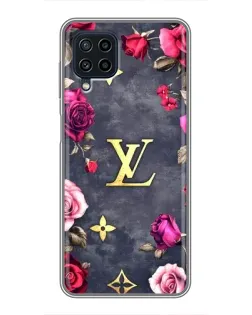 Чехол для Samsung Galaxy A22 с картинкой «Цветочный Louis Vuitton»