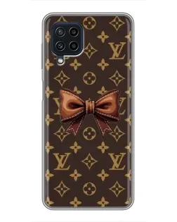 Чехол для Samsung Galaxy A22 с картинкой «LV с бантом»