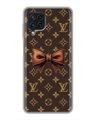 Чехол для Samsung Galaxy A22 с картинкой «LV с бантом»