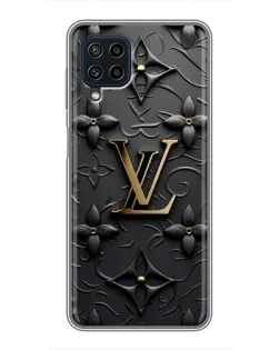 Чехол для Samsung Galaxy A22 с картинкой «Кожаная текстура LV»