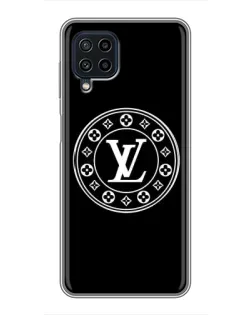 Чехол для Samsung Galaxy A22 с картинкой «LV — печать стиля»