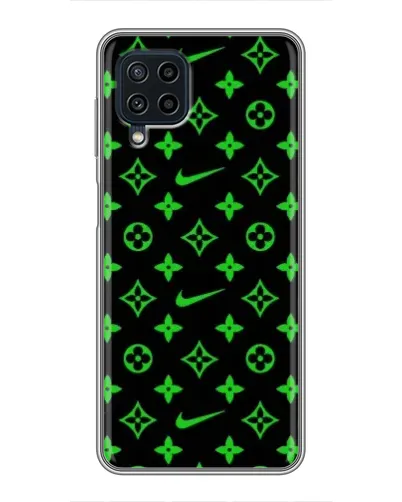 Чехол для Samsung Galaxy A22 с картинкой «Неоновый принт LV»