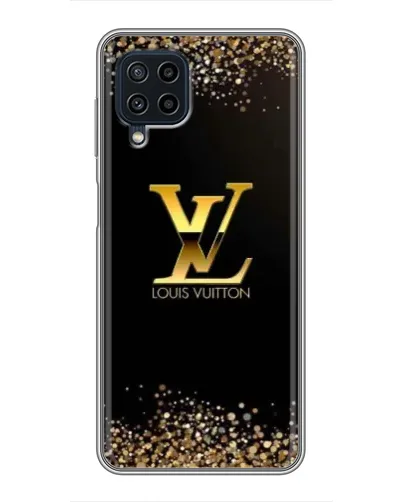 Чехол для Samsung Galaxy A22 с картинкой «LV — золотые искры»
