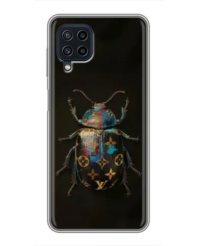 Чехол для Samsung Galaxy A22 с картинкой «LV — мраморный принт»