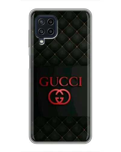 Чехол для Samsung Galaxy A22 с картинкой «Gucci — стеганый черный»