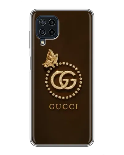 Чехол для Samsung Galaxy A22 с картинкой «Gucci — золотая бабочка»