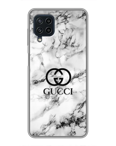 Чехол для Samsung Galaxy A22 с картинкой «Gucci — мраморный шик»