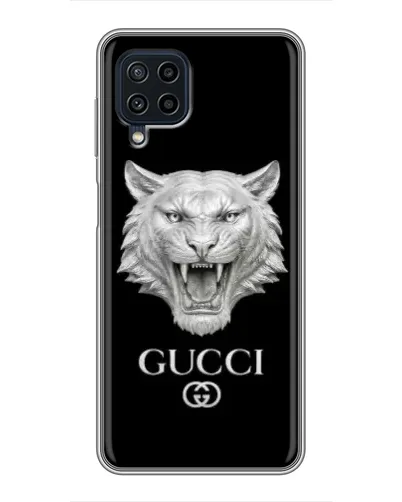 Чехол для Samsung Galaxy A22 с картинкой «Gucci — серебряный лев» Чехол для Samsung Galaxy A22 с картинкой «Gucci — серебряный лев»