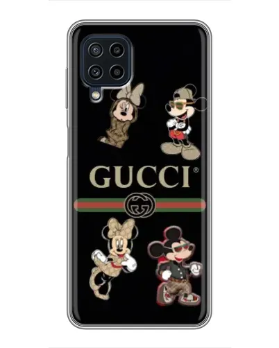 Чехол для Samsung Galaxy A22 с картинкой «Gucci — герои Disney и монограмма» Чехол для Samsung Galaxy A22 с картинкой «Gucci — герои Disney и монограмма»