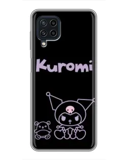 Чехол для Samsung Galaxy A22 с картинкой «Kuromi — черный минимализм» Чехол для Samsung Galaxy A22 с картинкой «Kuromi — черный минимализм»