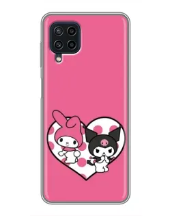 Чехол для Samsung Galaxy A22 с картинкой «Kuromi и My Melody»
