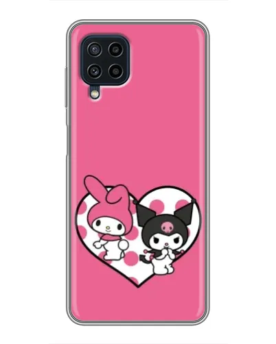Чехол для Samsung Galaxy A22 с картинкой «Kuromi и My Melody» Чехол для Samsung Galaxy A22 с картинкой «Kuromi и My Melody»