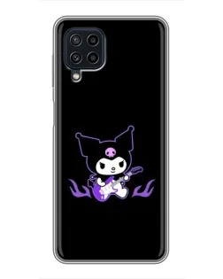 Чехол для Samsung Galaxy A22 с картинкой «Электрическая Kuromi»