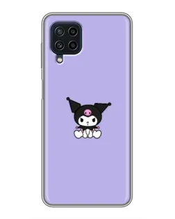 Чехол для Samsung Galaxy A22 с картинкой «Kuromi — фиолетовый минимализм»