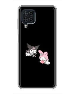Чехол для Samsung Galaxy A22 с картинкой «My Melody и Kuromi»