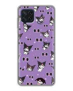 Чехол для Samsung Galaxy A22 с картинкой «Kuromi — паттерн»