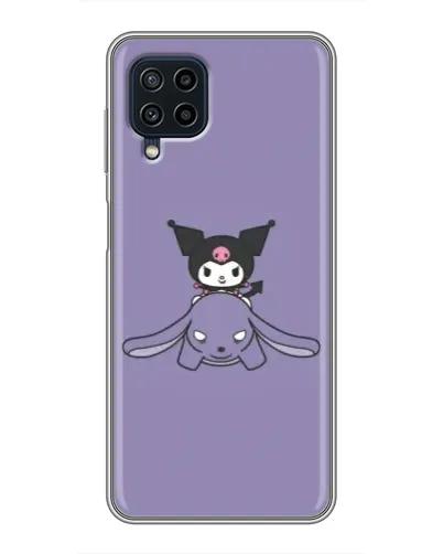 Чехол для Samsung Galaxy A22 с картинкой «Kuromi на лиловом фоне» Чехол для Samsung Galaxy A22 с картинкой «Kuromi на лиловом фоне»