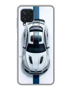 Чехол для Samsung Galaxy A22 с картинкой «Вид сверху — BMW M»