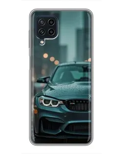 Чехол для Samsung Galaxy A22 с картинкой «BMW в огнях города»