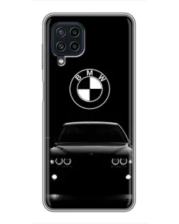Чехол для Samsung Galaxy A22 с картинкой «BMW — взгляд из темноты»