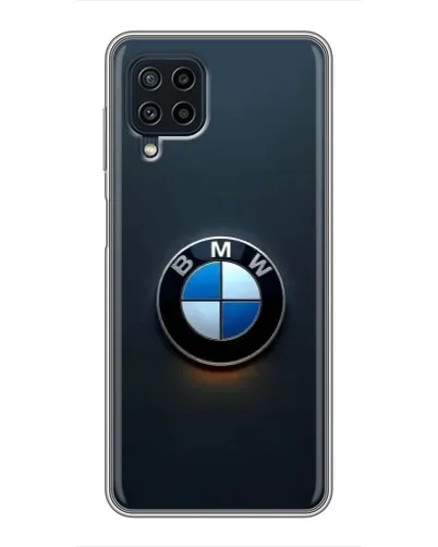 Чехол для Samsung Galaxy A22 с картинкой «Логотип BMW — минимализм»