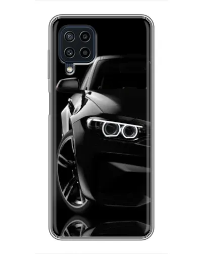Чехол для Samsung Galaxy A22 с картинкой «Черная BMW — профиль» Чехол для Samsung Galaxy A22 с картинкой «Черная BMW — профиль»