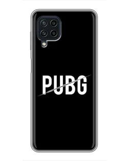Чехол для Samsung Galaxy A22 с картинкой «PUBG — белый логотип» Чехол для Samsung Galaxy A22 с картинкой «PUBG — белый логотип»