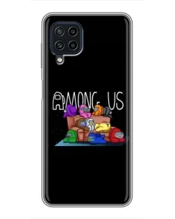 Чехол для Samsung Galaxy A22 с картинкой «Логотип Among Us» Чехол для Samsung Galaxy A22 с картинкой «Логотип Among Us»