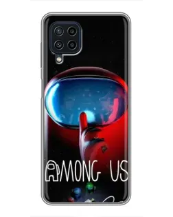 Чехол для Samsung Galaxy A22 с картинкой «Красный импостер — макро» Чехол для Samsung Galaxy A22 с картинкой «Красный импостер — макро»