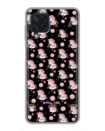 Чехол для Samsung Galaxy A22 с картинкой «Magic Unicorn паттерн»