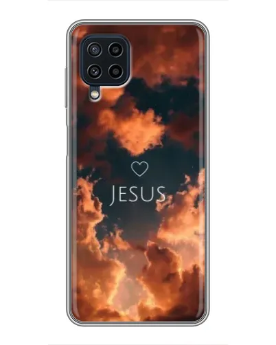 Чехол для Samsung Galaxy A22 с картинкой «Сияние Имени Jesus»