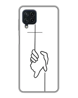 Чехол для Samsung Galaxy A22 с картинкой «Рука держит» Чехол для Samsung Galaxy A22 с картинкой «Рука держит»