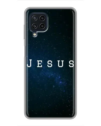 Чехол для Samsung Galaxy A22 с картинкой «Звездное небо Jesus»