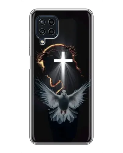 Чехол для Samsung Galaxy A22 с картинкой «Голубь и Свет»
