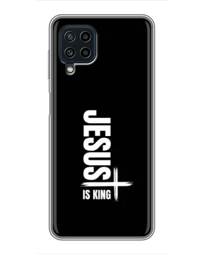 Чехол для Samsung Galaxy A22 с картинкой «Вертикаль веры Jesus»