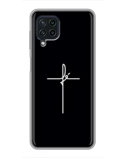 Чехол для Samsung Galaxy A22 с картинкой «Тонкий крест» Чехол для Samsung Galaxy A22 с картинкой «Тонкий крест»