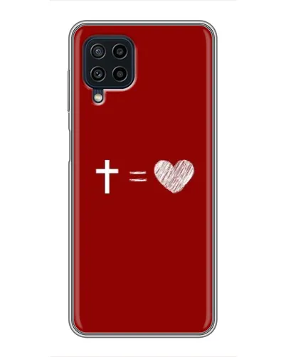 Чехол для Samsung Galaxy A22 с картинкой «Уравнение любви» Чехол для Samsung Galaxy A22 с картинкой «Уравнение любви»
