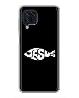 Чехол для Samsung Galaxy A22 с картинкой «Рыба Jesus» Чехол для Samsung Galaxy A22 с картинкой «Рыба Jesus»