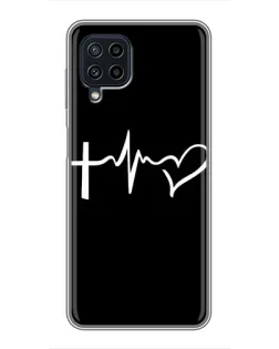 Чехол для Samsung Galaxy A22 с картинкой «Пульс веры» Чехол для Samsung Galaxy A22 с картинкой «Пульс веры»