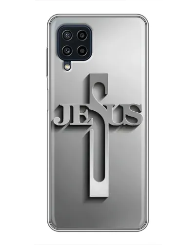 Чехол для Samsung Galaxy A22 с картинкой «Металлический крест Jesus» Чехол для Samsung Galaxy A22 с картинкой «Металлический крест Jesus»