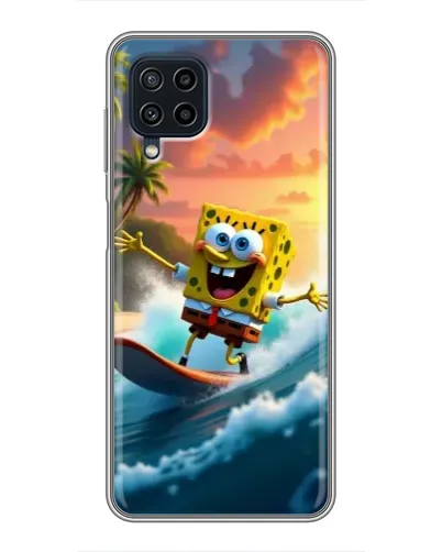 Чехол для Samsung Galaxy A22 с картинкой «Губка Боб серфингист» Чехол для Samsung Galaxy A22 с картинкой «Губка Боб серфингист»