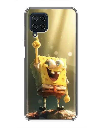 Чехол для Samsung Galaxy A22 с картинкой «Сияющий Спанч Боб» Чехол для Samsung Galaxy A22 с картинкой «Сияющий Спанч Боб»