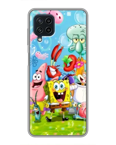 Чехол для Samsung Galaxy A22 с картинкой «Губка Боб и друзья» Чехол для Samsung Galaxy A22 с картинкой «Губка Боб и друзья»
