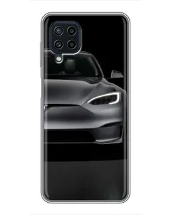 Чехол для Samsung Galaxy A22 с картинкой «Tesla Model S Look» Чехол для Samsung Galaxy A22 с картинкой «Tesla Model S Look»