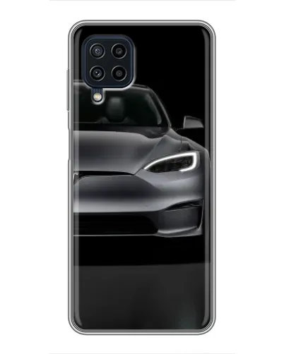 Чехол для Samsung Galaxy A22 с картинкой «Tesla Model S Look»