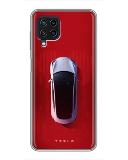 Чехол для Samsung Galaxy A22 с картинкой «Tesla Top View» Чехол для Samsung Galaxy A22 с картинкой «Tesla Top View»