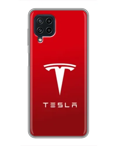 Чехол для Samsung Galaxy A22 с картинкой «Tesla Red Classic»