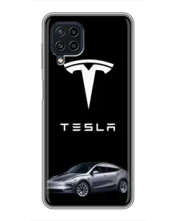 Чехол для Samsung Galaxy A22 с картинкой «Tesla Model Y» Чехол для Samsung Galaxy A22 с картинкой «Tesla Model Y»