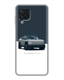 Чехол для Samsung Galaxy A22 с картинкой «Серебристый Cybertruck Tesla» Чехол для Samsung Galaxy A22 с картинкой «Серебристый Cybertruck Tesla»