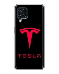Чехол для Samsung Galaxy A22 с картинкой «Tesla Red Logo» Чехол для Samsung Galaxy A22 с картинкой «Tesla Red Logo»